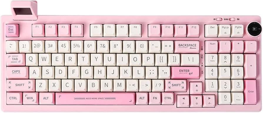 Imagen de EPOMAKER RT100 Teclado Gaming Mecánico con Pantalla Personalizable para Win/Mac, Hot Swappable Socket